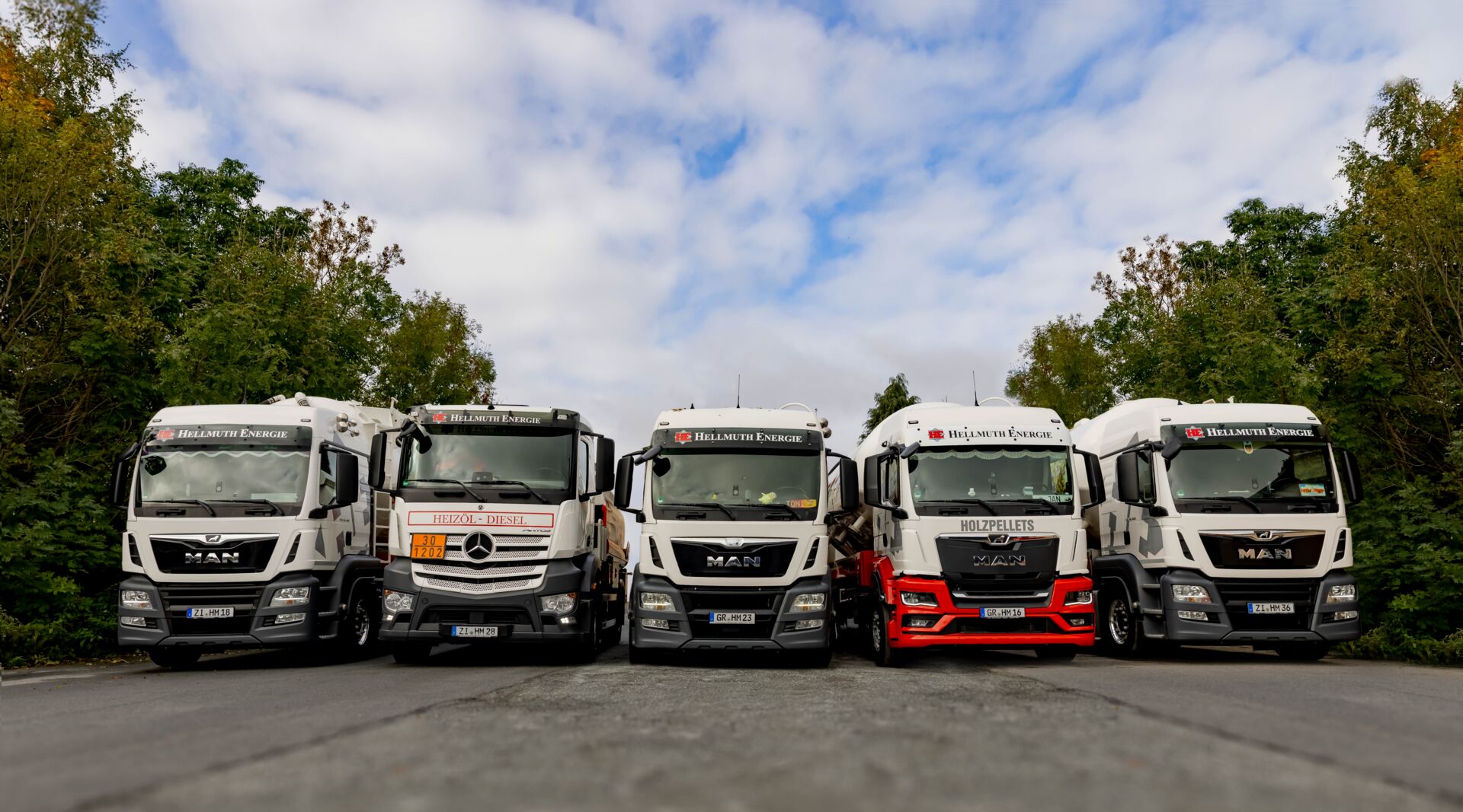 Heizöl- & Pellets-Fuhrpark bei Hellmuth Energie - Jobs für LKW Fahrer bei Bautzen & Zittau